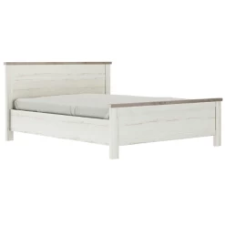 Tweepersoonsbed Mona 160x200 - Gebleekte Helvezia Eik