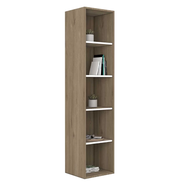 Boekenrek Moloko 50x44x216cm - Eik 3 Boekenrek Moloko 50x44x216cm - Eik