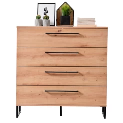 Commode Hoggas | 91,5 X 42 X 95 Cm | Eikenhouten Design -Collectie Slaapkamermeubels Ontwerp zonder titel 2022 06 20T110418.244 192b