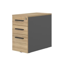 Ladeblok Sonna - Antraciet/hout