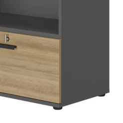 Ladeblok Retiro 1 Lade 1 Vak - Antraciet/eik 7 Ladeblok Retiro 1 Lade 1 Vak - Antraciet/eik -Collectie Slaapkamermeubels Ontwerp zonder titel 2022 07 05T092121.843 537d