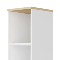 Opbergkast Dorbi 4 Legplanken - Wit/hout -Collectie Slaapkamermeubels Ontwerp zonder titel 2022 07 05T105306.827 594b