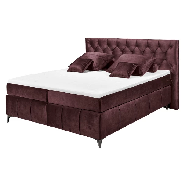 Boxspring Pemberley 160x200cm - Aubergine 6 Boxspring Pemberley 160x200cm - Aubergine - Afbeelding 4