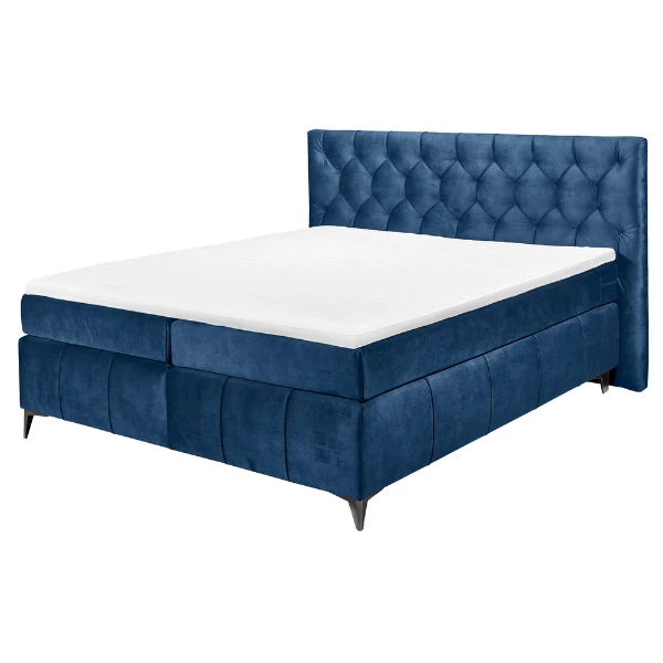 Boxspring Pemberley 180x200cm - Blauw 5 Boxspring Pemberley 180x200cm - Blauw - Afbeelding 3