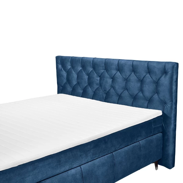 Boxspring Pemberley 180x200cm - Blauw 4 Boxspring Pemberley 180x200cm - Blauw - Afbeelding 2