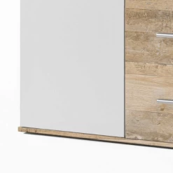 Commode Debby 2 Deuren En 4 Lades - Wit/eik 7 Commode Debby 2 Deuren En 4 Lades - Wit/eik -Collectie Slaapkamermeubels Ontwerp zonder titel 2022 07 26T082220.466 8d50