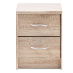 Bijzetkastje Ultima 38cm Met 2 Lades - Sonoma Eik