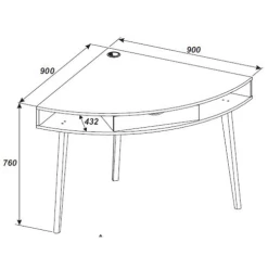 Hoekbureau Inovo Met Lade - Eik -Collectie Slaapkamermeubels Ontwerp zonder titel 2022 08 08T162917.749 f7da