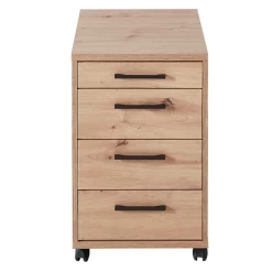 Ladeblok Inovo Met Wielen 4 Lades - Eik/zwart -Collectie Slaapkamermeubels Ontwerp zonder titel 2022 08 09T094356.237 79a2