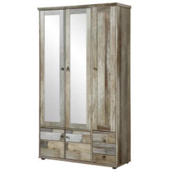 Garderobekast Clem 109cm Met 5 Deuren & 2 Lades - Driftwood -Collectie Slaapkamermeubels Ontwerp zonder titel 2022 09 19T161246.560 4413