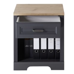 Bureaukastje Samine Met Opberglade - Grafiet/eik -Collectie Slaapkamermeubels Ontwerp zonder titel 2022 09 19T165809.301 7517