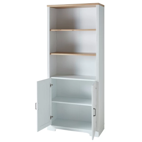 Dossierkast Samine Met Twee Deuren - Wit/eik 7 Dossierkast Samine Met Twee Deuren - Wit/eik - Afbeelding 5