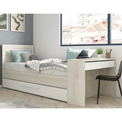 Bed Shipley 90x200 Met Bureau En Bedlade - Grenen/ Wit 17 Bed Shipley 90x200 Met Bureau En Bedlade - Grenen/ Wit -Collectie Slaapkamermeubels Ontwerp zonder titel 2022 10 24T155026.958 6fcf