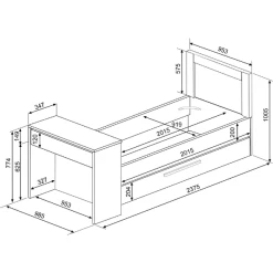 Bed Shipley 90x200 Met Bureau En Bedlade - Grenen/ Wit 13 Bed Shipley 90x200 Met Bureau En Bedlade - Grenen/ Wit -Collectie Slaapkamermeubels Ontwerp zonder titel 2022 10 24T155314.174 db7c
