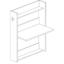 Kast Met Bureaublad Bo0 - Wit/ Oudroze -Collectie Slaapkamermeubels Ontwerp zonder titel 2022 10 25T095956.763 542e