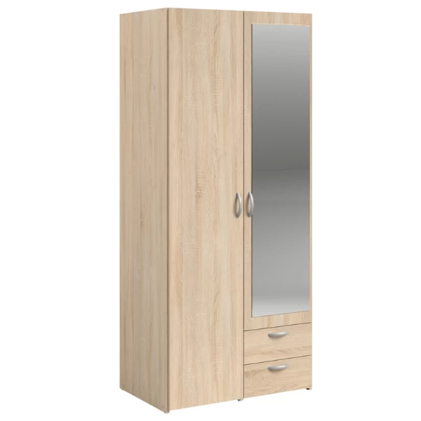 Opbergkast Salvador Spiegel, 2 Deuren & 2 Laden - Sonoma Eik 13 Opbergkast Salvador Spiegel, 2 Deuren & 2 Laden - Sonoma Eik - Afbeelding 11