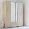 Opbergkast Salvador Spiegels, 4 Deuren & 2 Laden - Sonoma Eik