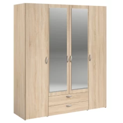 Opbergkast Salvador Spiegels, 4 Deuren & 2 Laden - Sonoma Eik 23 Opbergkast Salvador Spiegels, 4 Deuren & 2 Laden - Sonoma Eik -Collectie Slaapkamermeubels Ontwerp zonder titel 2022 10 27T094220.952 3d24