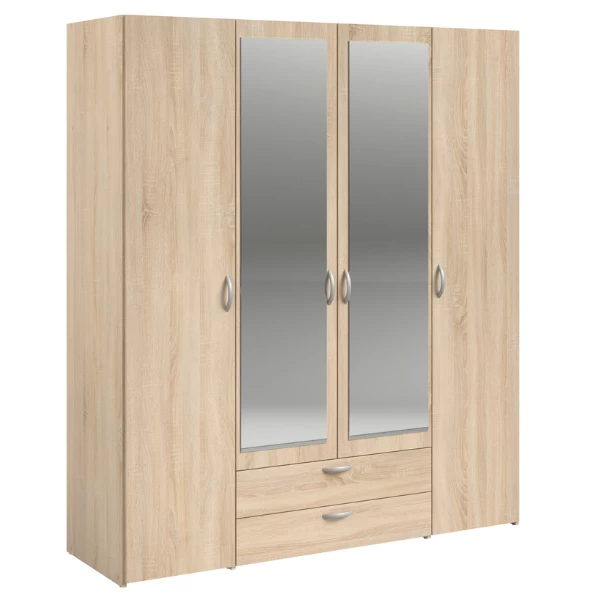 Opbergkast Salvador Spiegels, 4 Deuren & 2 Laden - Sonoma Eik 13 Opbergkast Salvador Spiegels, 4 Deuren & 2 Laden - Sonoma Eik - Afbeelding 11