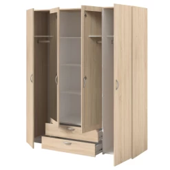 Opbergkast Salvador Spiegels, 4 Deuren & 2 Laden - Sonoma Eik 18 Opbergkast Salvador Spiegels, 4 Deuren & 2 Laden - Sonoma Eik -Collectie Slaapkamermeubels Ontwerp zonder titel 2022 10 27T094450.250 7cc6