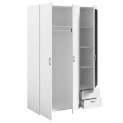 Opbergkast Salvador Spiegel, 3 Deuren & 2 Laden - Wit -Collectie Slaapkamermeubels Ontwerp zonder titel 2022 10 27T102139.746 6fe1