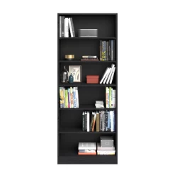 Boekenkast Hobby 198 Cm-5 Legplanken-zwart -Collectie Slaapkamermeubels Ontwerp zonder titel 2022 11 15T165217.597 4b69