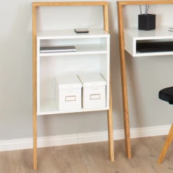 Boekenkast Marjolein-wit/eik