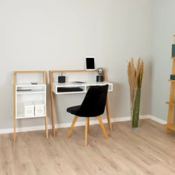 Boekenkast Marjolein-wit/eik -Collectie Slaapkamermeubels Ontwerp zonder titel 2023 01 04T170023.951 50ea