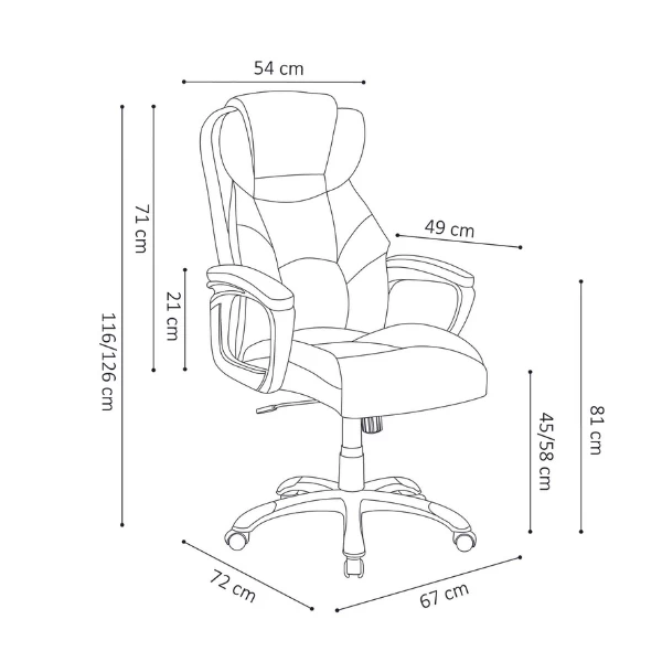 Gamingstoel Chenayah-grijs 4 Gamingstoel Chenayah-grijs - Afbeelding 2