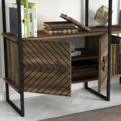 Open Boekenkast Diane-walnoot -Collectie Slaapkamermeubels Ontwerp zonder titel 2023 02 13T155814.398 b359