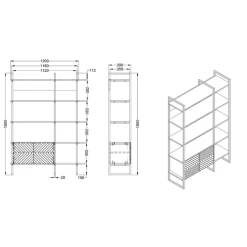 Open Boekenkast Diane-walnoot -Collectie Slaapkamermeubels Ontwerp zonder titel 2023 02 13T155954.397 8173