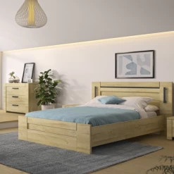 Tweepersoonsbed Soren 140x190cm Met Verlichting - Eik -Collectie Slaapkamermeubels Ontwerp zonder titel 2023 03 08T163629.011 09e3