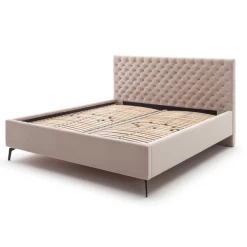 Tweepersoonsbed Janice Met Opbergruimte 160x200cm - Beige/zwart -Collectie Slaapkamermeubels Ontwerp zonder titel 2023 03 17T145554.853 3b36