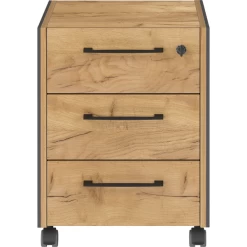 Ladeblok Robert 3 Lades - Antraciet/eik -Collectie Slaapkamermeubels Ontwerp zonder titel 2023 03 20T083923.998 60f1