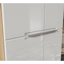 Kledingkast Abby Met 2 Deuren En 5 Legplanken - Eik/hoogglans Wit 12 Kledingkast Abby Met 2 Deuren En 5 Legplanken - Eik/hoogglans Wit -Collectie Slaapkamermeubels Ontwerp zonder titel 2023 03 20T135343.243 5eb2