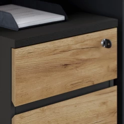 Ladeblok Miguel Met 3 Lades - Antraciet/eik -Collectie Slaapkamermeubels Ontwerp zonder titel 2023 03 21T140812.903 2414
