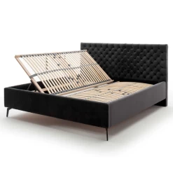 Tweepersoonsbed Janice Met Opbergruimte 180x200cm - Zwart -Collectie Slaapkamermeubels Ontwerp zonder titel 2023 03 22T131714.406 581b