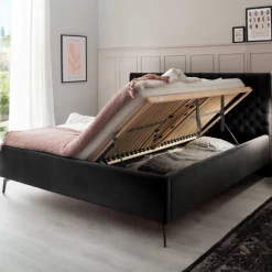 Tweepersoonsbed Janice Met Opbergruimte 160x200cm - Zwart 9 Tweepersoonsbed Janice Met Opbergruimte 160x200cm - Zwart -Collectie Slaapkamermeubels Ontwerp zonder titel 2023 03 22T132151.710 d886