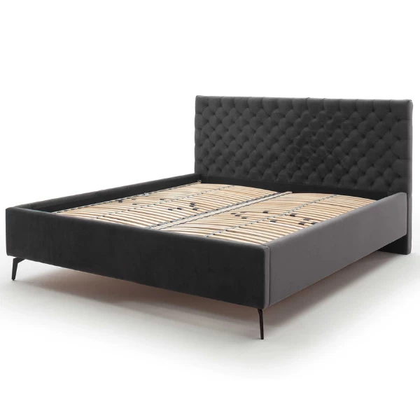 Tweepersoonsbed Janice Met Opbergruimte 160x200cm - Antraciet/zwart 14 Tweepersoonsbed Janice Met Opbergruimte 160x200cm - Antraciet/zwart - Afbeelding 12