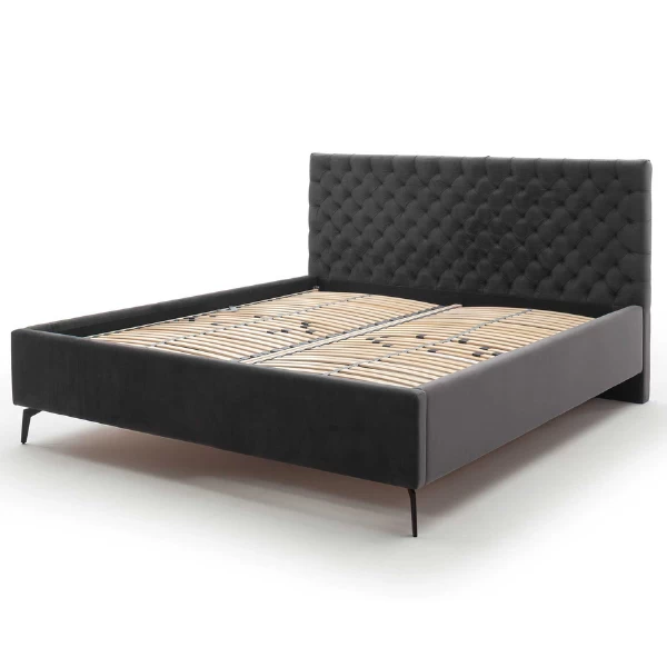 Tweepersoonsbed Janice Met Opbergruimte 180x200cm - Antraciet/zwart 14 Tweepersoonsbed Janice Met Opbergruimte 180x200cm - Antraciet/zwart - Afbeelding 12