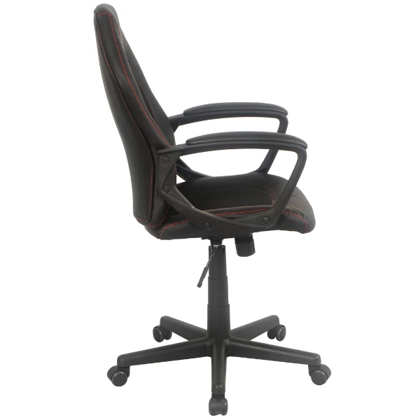 Bureaustoel Anuna-matzwart/rood 9 Bureaustoel Anuna-matzwart/rood - Afbeelding 7