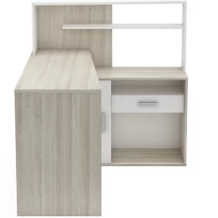Bureau Brigitte-Shannon Eik/mat Wit -Collectie Slaapkamermeubels Ontwerp zonder titel 2023 04 03T163345.233 3d94