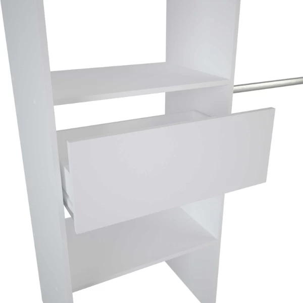 Verlengbare Kleerkast Boutique 114/168 Cm-mat Wit 7 Verlengbare Kleerkast Boutique 114/168 Cm-mat Wit - Afbeelding 5
