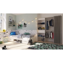 Verlengbare Kleerkast Boutique 114/168 Cm-mat Wit 14 Verlengbare Kleerkast Boutique 114/168 Cm-mat Wit -Collectie Slaapkamermeubels Ontwerp zonder titel 2023 04 04T084037.742 e76e