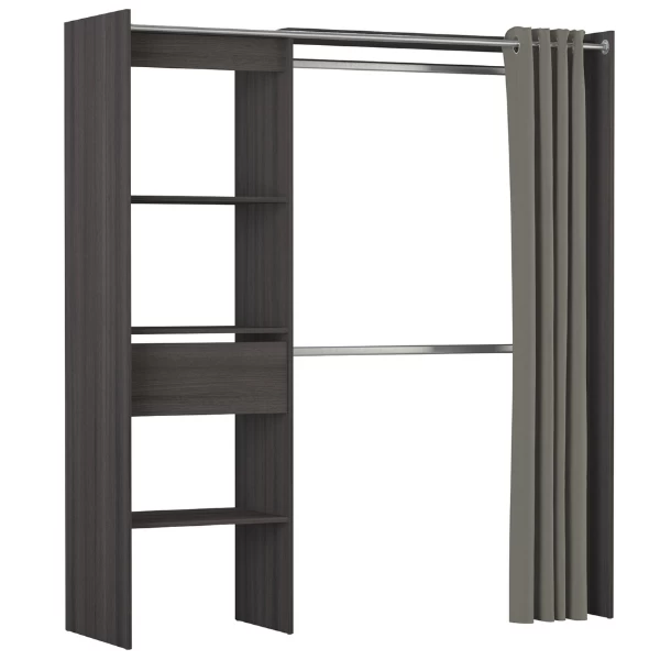 Verlengbare Kleerkast Boutique 114/168 Cm-Vulcano Eik 3 Verlengbare Kleerkast Boutique 114/168 Cm-Vulcano Eik