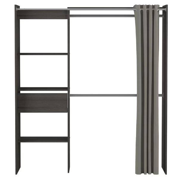 Verlengbare Kleerkast Boutique 114/168 Cm-Vulcano Eik 6 Verlengbare Kleerkast Boutique 114/168 Cm-Vulcano Eik - Afbeelding 4