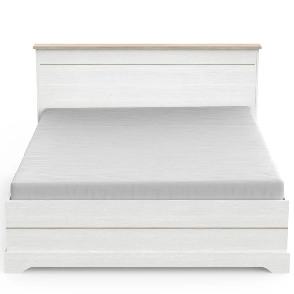 Bed Charme 160x200 Cm-Kronberg Eik/structuurwit 11 Bed Charme 160x200 Cm-Kronberg Eik/structuurwit - Afbeelding 9