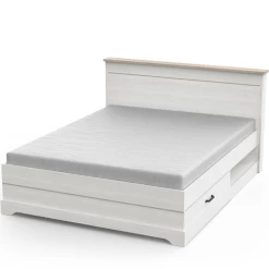 Bed Charme 160x200 Cm-Kronberg Eik/structuurwit 20 Bed Charme 160x200 Cm-Kronberg Eik/structuurwit -Collectie Slaapkamermeubels Ontwerp zonder titel 2023 04 11T163129.796 f917