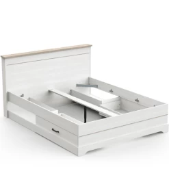 Bed Charme 160x200 Cm-Kronberg Eik/structuurwit 19 Bed Charme 160x200 Cm-Kronberg Eik/structuurwit -Collectie Slaapkamermeubels Ontwerp zonder titel 2023 04 11T163304.738 fecf