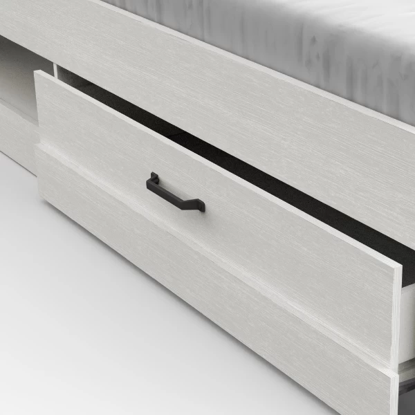 Bed Charme 160x200 Cm-Kronberg Eik/structuurwit 6 Bed Charme 160x200 Cm-Kronberg Eik/structuurwit - Afbeelding 4